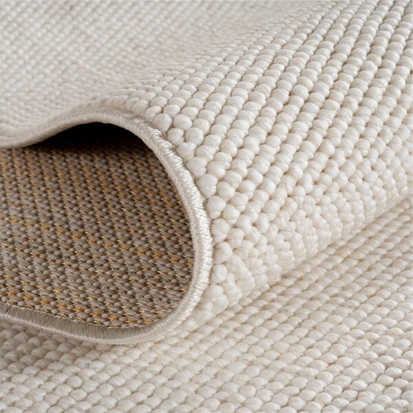 Ayyildiz, Kusový koberec Helix 2200 cream kruh, 120x120, béžová, chodba / předsíň