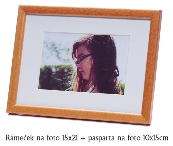 CINNAMON na fotky: 13x18cm, zasklení: Sklo skořicový