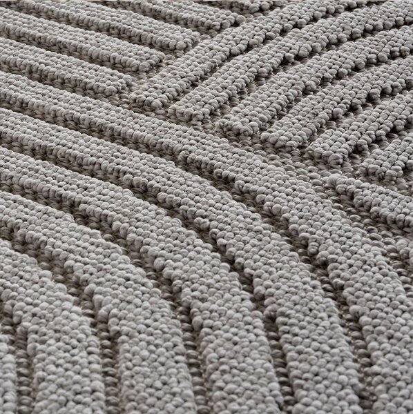 Ayyildiz, Kusový koberec Helix 2201 silver, 60x110, šedá, chodba / předsíň