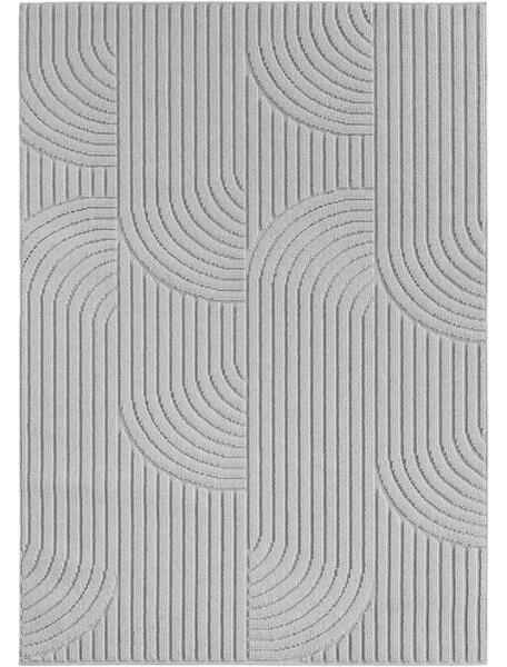 Ayyildiz, Kusový koberec Helix 2201 silver, 60x110, šedá, chodba / předsíň
