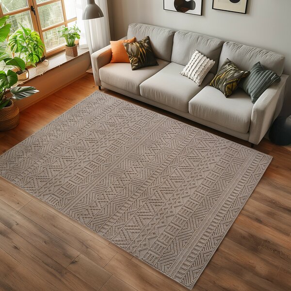 Ayyildiz, Kusový koberec Helix 2202 beige, 60x110, béžová, chodba / předsíň