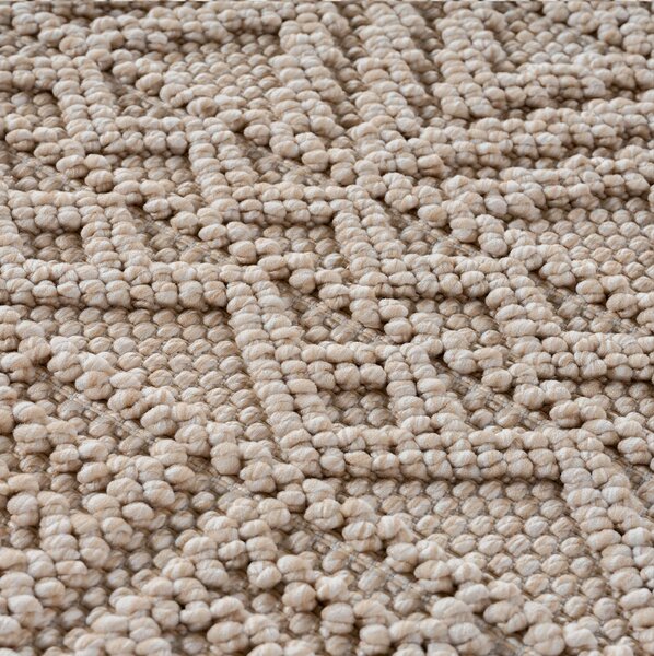 Ayyildiz, Kusový koberec Helix 2202 beige, 60x110, béžová, chodba / předsíň