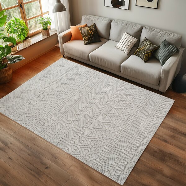 Ayyildiz, Kusový koberec Helix 2202 cream, 60x110, béžová, chodba / předsíň