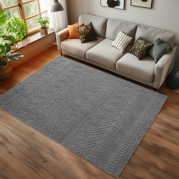Ayyildiz, Kusový koberec Helix 2202 silver, 120x170, šedá, chodba / předsíň