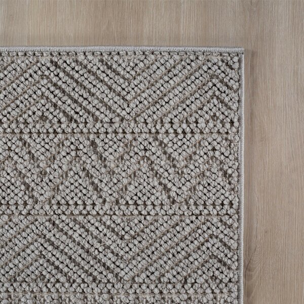 Ayyildiz, Kusový koberec Helix 2202 silver kruh, 120x120, šedá, chodba / předsíň