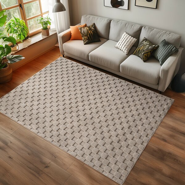 Ayyildiz, Kusový koberec Helix 2203 beige, 60x110, béžová, chodba / předsíň