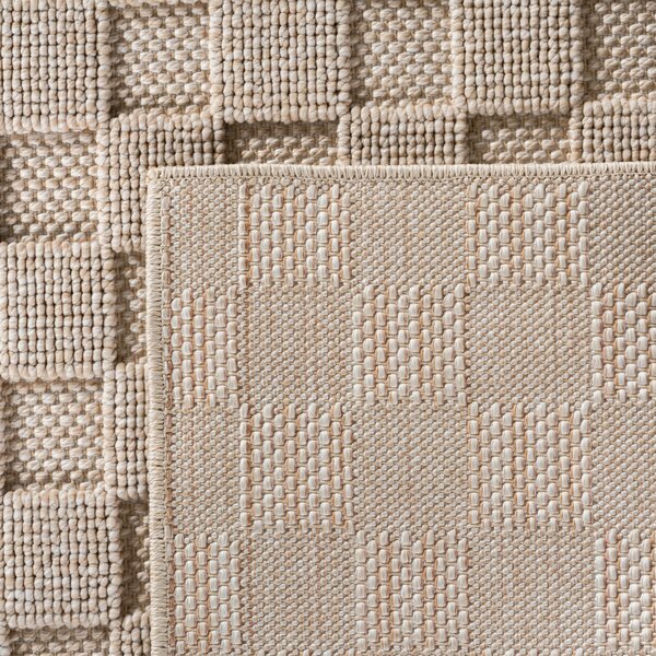 Ayyildiz, Kusový koberec Helix 2203 beige kruh, 120x120, béžová, chodba / předsíň