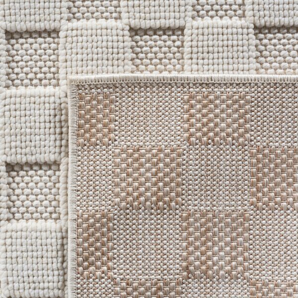 Ayyildiz, Kusový koberec Helix 2203 cream, 60x110, bílá, chodba / předsíň
