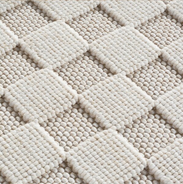 Ayyildiz, Kusový koberec Helix 2203 cream, 60x110, bílá, chodba / předsíň