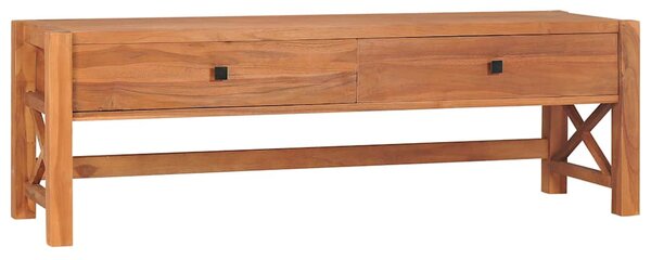 TV stolek 140 x 40 x 45 cm teakové dřevo 325267