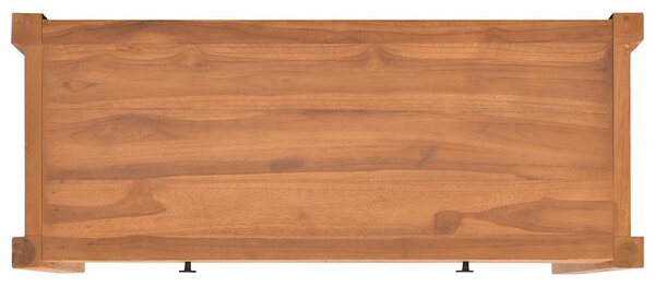 TV stolek 100 x 40 x 45 cm teakové dřevo 325266
