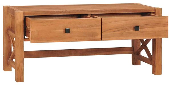 TV stolek 100 x 40 x 45 cm teakové dřevo 325266