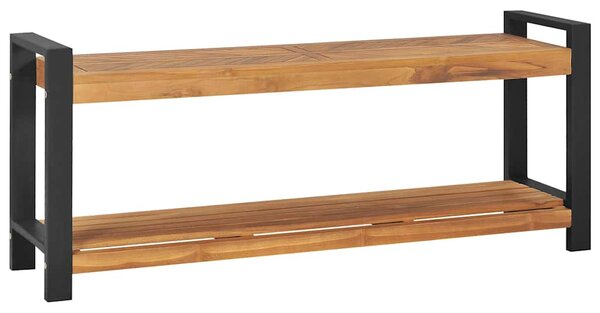 Lavice 120 cm masivní teakové dřevo 325274