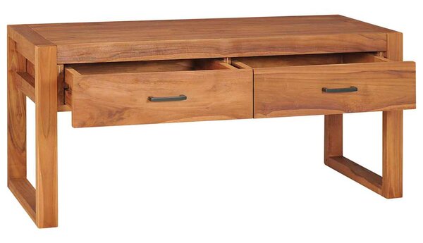 TV stolek 100 x 40 x 45 cm teakové dřevo 325272