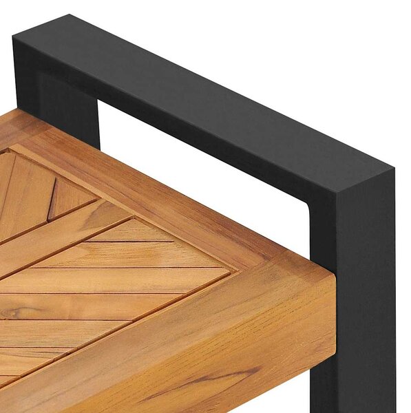 Lavice 120 cm masivní teakové dřevo 325274