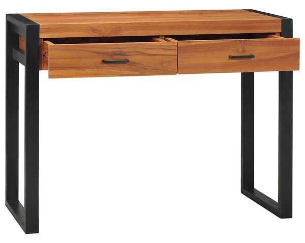 Psací stůl se 2 zásuvkami 100 x 40 x 75 cm teakové dřevo 325268