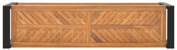 Lavice 120 cm masivní teakové dřevo 325274