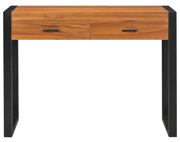 Psací stůl se 2 zásuvkami 100 x 40 x 75 cm teakové dřevo 325268