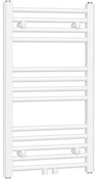 Koupelnový radiátor Benito - středové připojení 50mm/boční - 265 W - bílá lesklá - 700x450 mm
