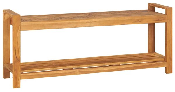 Lavice 120 cm masivní teakové dřevo 325276