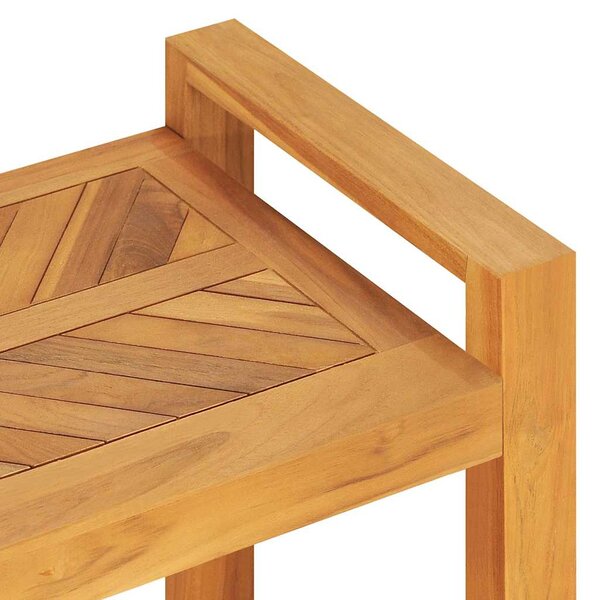 Lavice 120 cm masivní teakové dřevo 325276