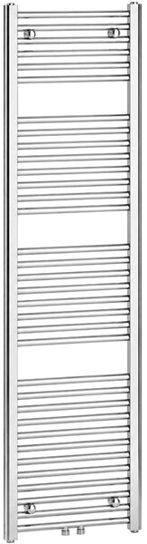 Koupelnový radiátor Benito - středové připojení 50mm/boční - 555 W - chrom - 1700x450 mm