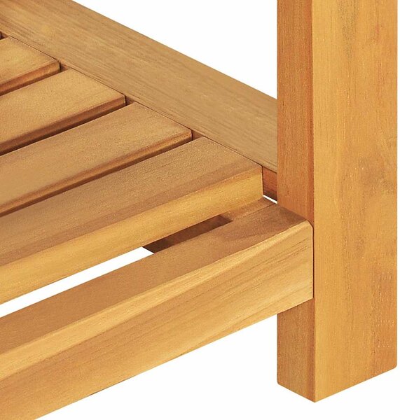 Lavice 120 cm masivní teakové dřevo 325276