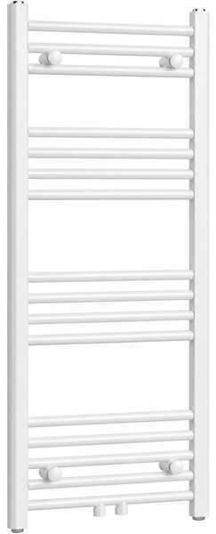 Koupelnový radiátor Benito - středové připojení 50mm/boční - 343 W - bílá lesklá - 1000x450 mm