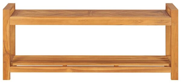 Lavice 120 cm masivní teakové dřevo 325276