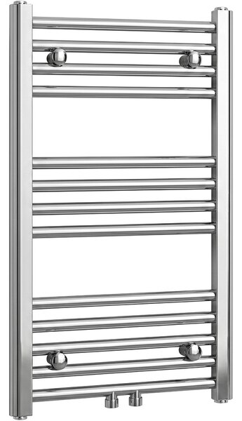 Koupelnový radiátor Benito - středové připojení 50mm/boční - 209 W - chrom - 700x450 mm