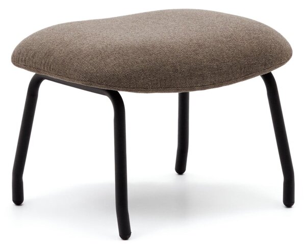 Hnědý taburet Belina – Kave Home