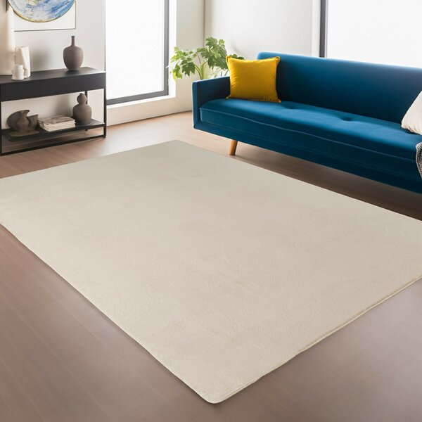 Ayyildiz, Kusový koberec Joy 1400 cream, 60x100, bílá, chodba / předsíň