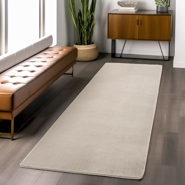 Ayyildiz, Kusový koberec Joy 1400 cream, 60x100, bílá, chodba / předsíň
