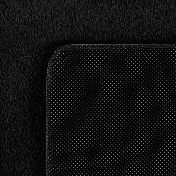 Ayyildiz, Kusový koberec Joy 1400 black kruh, 80x80 (průměr) kruh, černá, chodba / předsíň