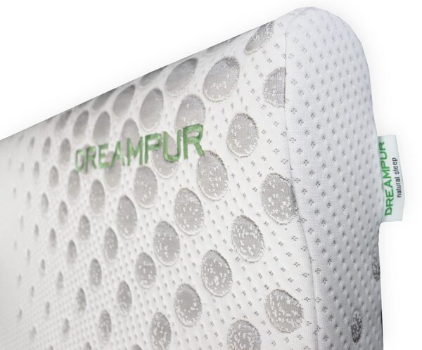 DREAMPUR Anatomický polštář DREAMPUR® z latexové pěny Grey dots profilovaný - 30x50 cm