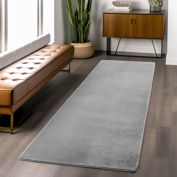 Ayyildiz, Kusový koberec Joy 1400 silver, 60x100, šedá, chodba / předsíň