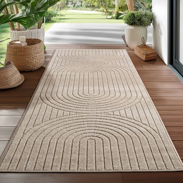 Ayyildiz, Kusový koberec Nova 1201 beige - na ven i na doma, 120x170, béžová, chodba / předsíň