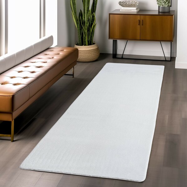 Ayyildiz, Kusový koberec Joy 1400 white, 60x100, bílá, chodba / předsíň