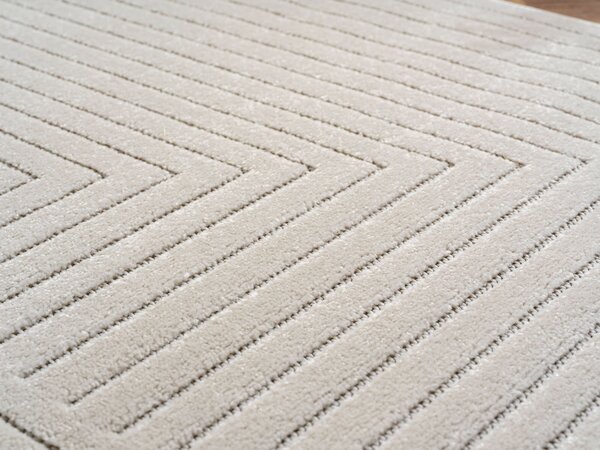Ayyildiz, Běhoun Nova 1202 cream - na ven i na doma, 80x250, bílá, chodba / předsíň