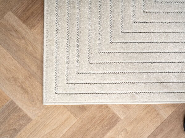 Ayyildiz, Běhoun Nova 1202 cream - na ven i na doma, 80x250, bílá, chodba / předsíň