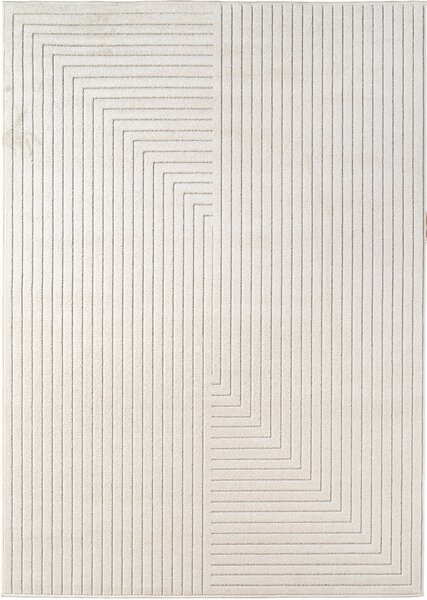 Ayyildiz, Běhoun Nova 1202 cream - na ven i na doma, 80x250, bílá, chodba / předsíň