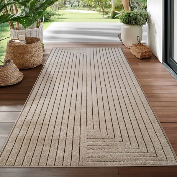 Ayyildiz, Kusový koberec Nova 1202 beige - na ven i na doma, 80x150, béžová, chodba / předsíň