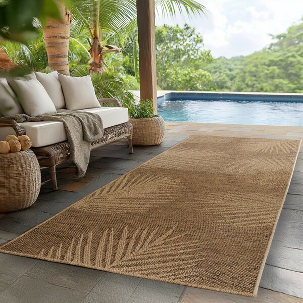 Ayyildiz, Běhoun Timber 1403 brown - na ven i na doma, 80x250, hnědá, chodba / předsíň