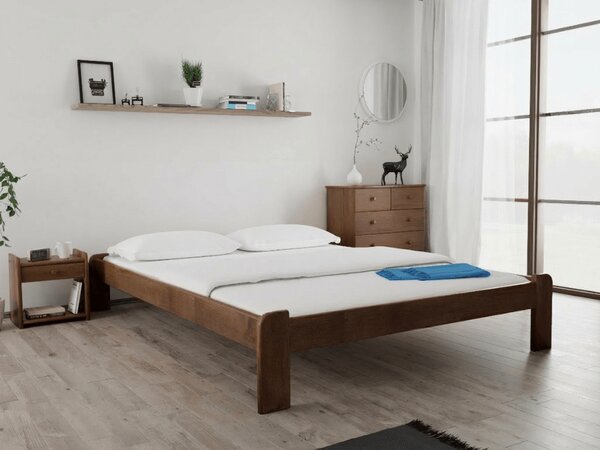 Postel ADA 180 x 200 cm, dub Rošt: Bez roštu, Matrace: Matrace Coco Maxi 20 cm