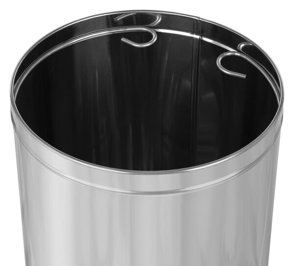 Alda Koš na tříděný odpad Eko 45 l, hnědé víko - bio, nerez ocel, lesklá
