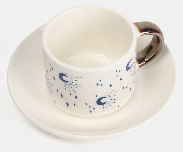 Sinsay - Šálek na espresso s podšálkem - bílá