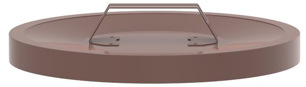 Alda Koš na tříděný odpad Eko 45 l, hnědé víko - bio, lakovaná ocel, šedá