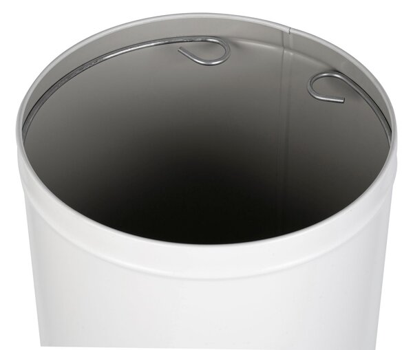 Alda Koš na tříděný odpad Eko Nord 45 l, hnědé víko - bio, lakovaná ocel, bílá