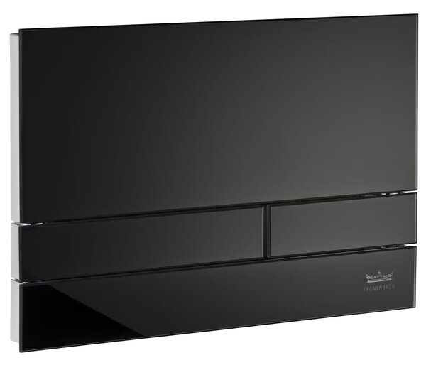 Kronenbach Plantec 2.0 splachovací tlačítko pro WC lesklý chrom-černá KB1126041904