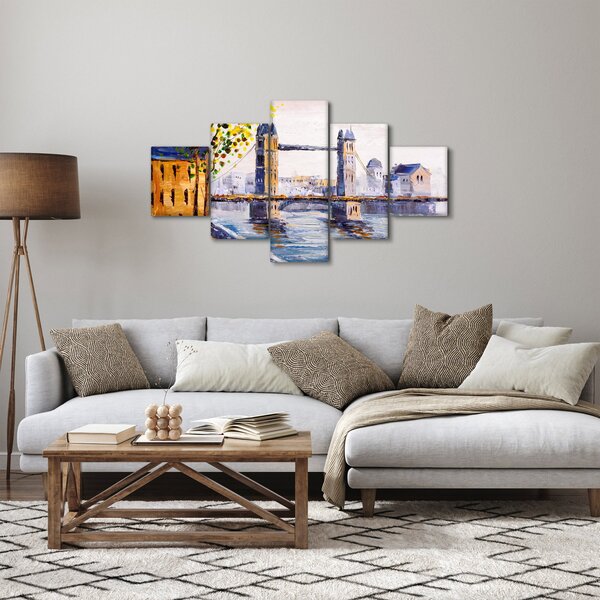 Obraz - Malba města (125x70 cm)
